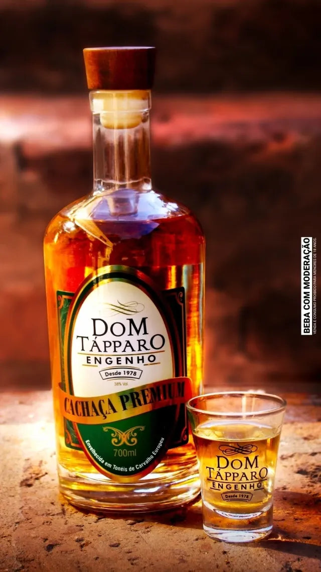 Cachaça Premium 3 Anos Carvalho Europeu Dom Tápparo – 700ml