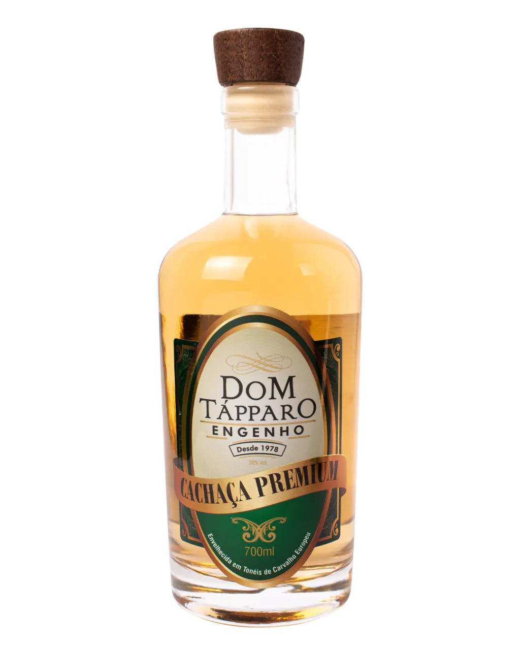 Cachaça Premium 3 Anos Carvalho Europeu Dom Tápparo – 700ml