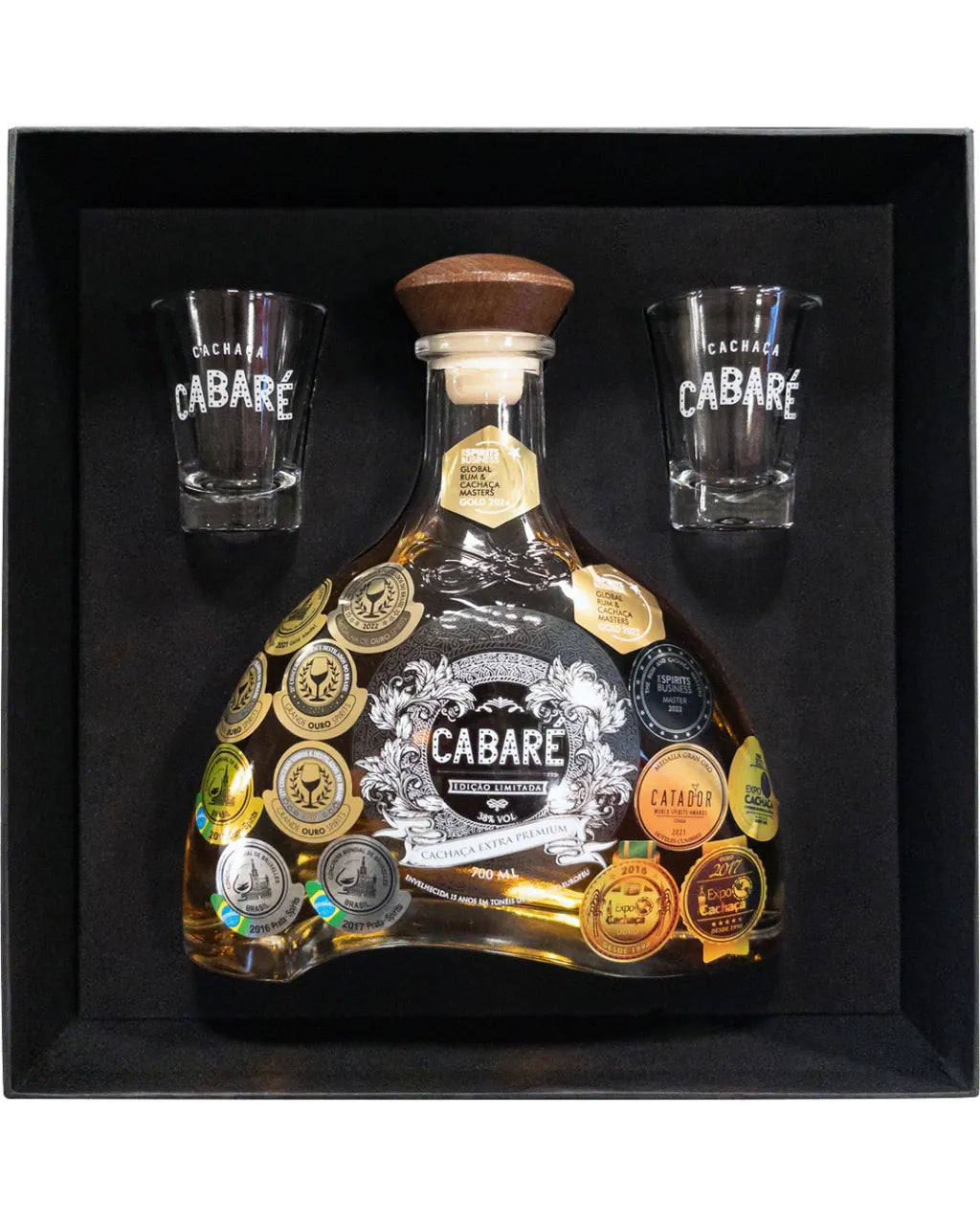 Kit Cachaça Cabaré Extra Premium 15 Anos